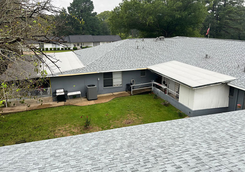 House with Gray Shingles in Houston