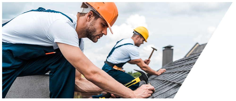 Raydiant Roofing Two Roofers Repairing