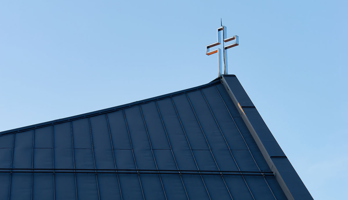 Houston Church with a Metal Roof