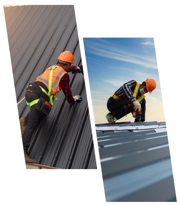 Expert Roofers Fixing Missing Roof Shingles