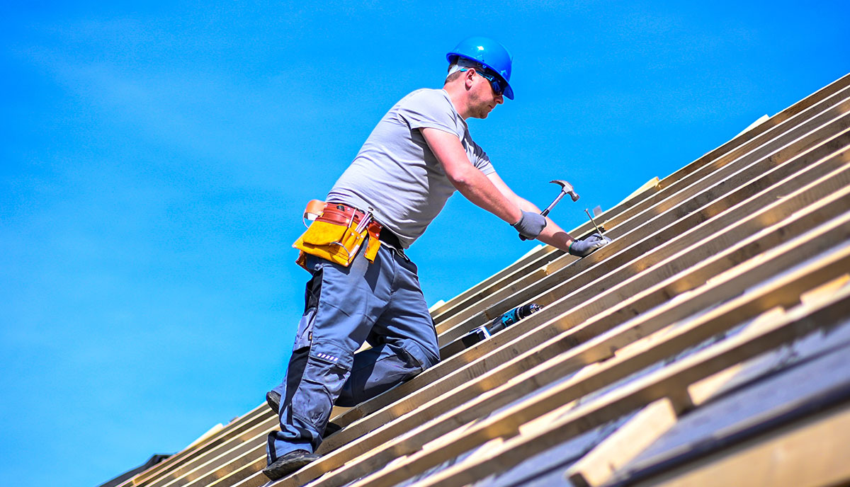 Roofer Building Commercial Roof Base