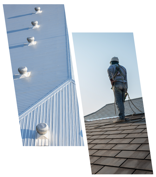 Expert Roofers Fixing Missing Roof Shingles