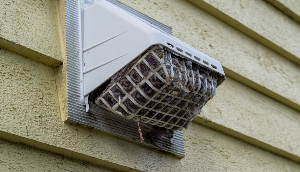 Houston Roof with Plastic Dryer for Ventilation