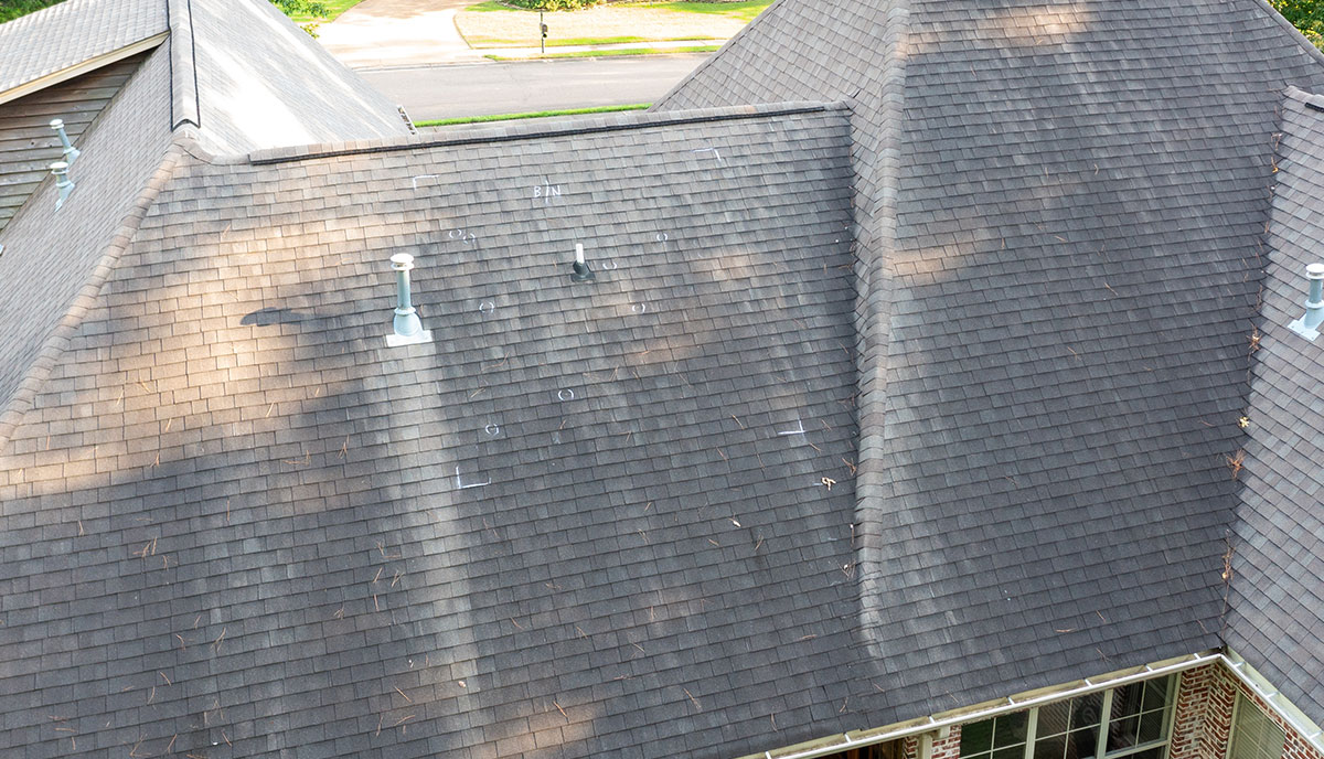 Houston Roof Damaged by Storm