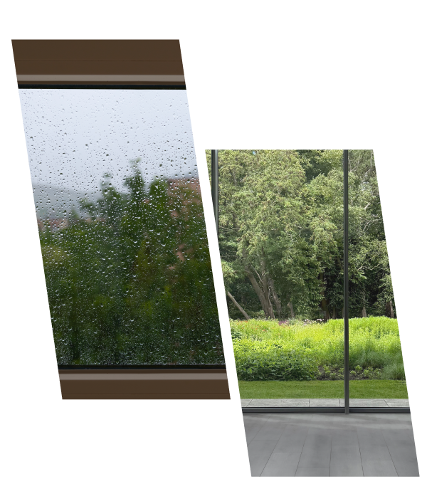 Raydiant Roofing Big Modern Picture Windows